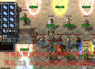 传奇私服如何自由定制NPC并打造专属玩法?高自由度游戏攻略全解析? 传奇私服如何自由定制NPC并打造专属玩法?高自由度游戏攻略全解析?