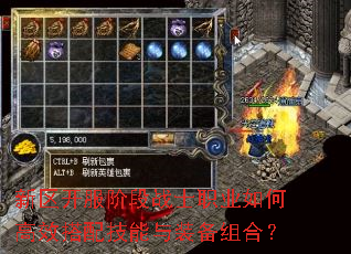 新区开服阶段战士职业如何高效搭配技能与装备组合? 新区开服阶段战士职业如何高效搭配技能与装备组合?